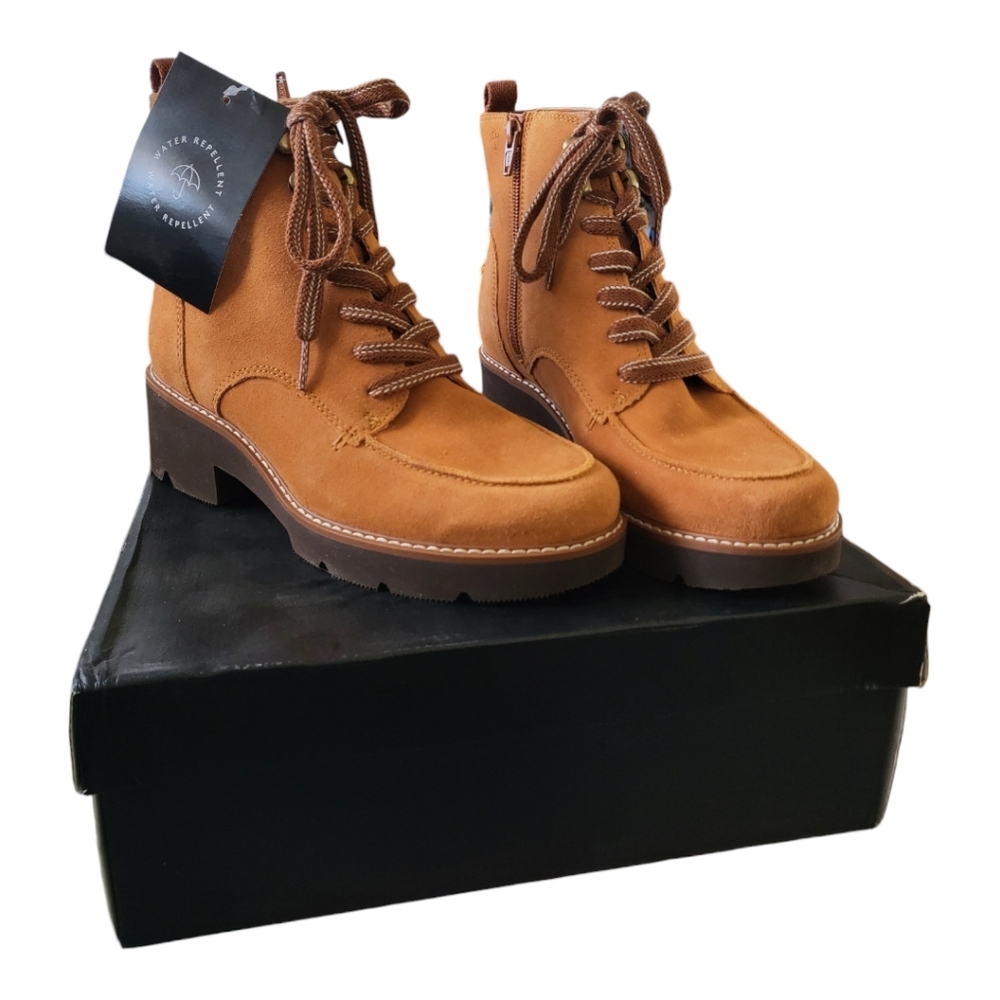 Naturalizer Dara Suede Lace-up Bootie Womens Size 6.5 New